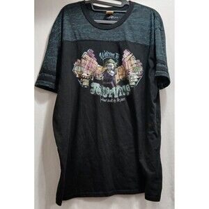 Batman Lego Movie Legoland T-Shirt Men’s 2XL Welcome To Jokerville Black Graphic